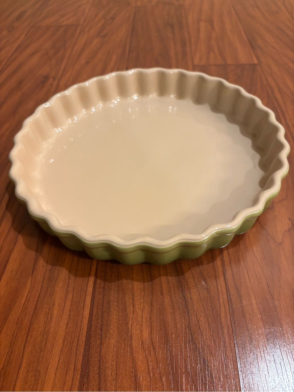 Le Creuset Fluted Pie Tart Baking Serving Dish 14-49 Green Ombré